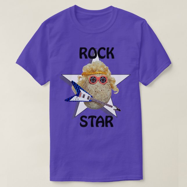 Camiseta Glam Rock Star (Frente do Design)