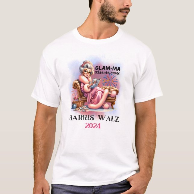 CAMISETA GLAMAS PARA HARRIS WALZ 2024 (Frente)