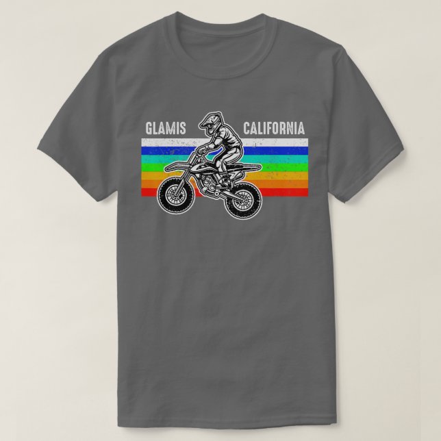 Camiseta Glamis California Dirt Bike Vintage Dirt (Frente do Design)