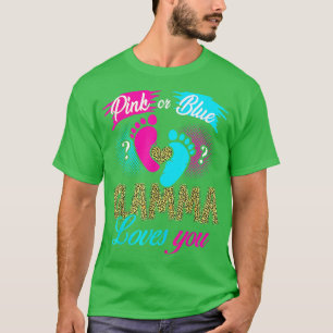 Camiseta Glamma Cor-De-Rosa Ou Azul Ama Sua Revelação De Gê