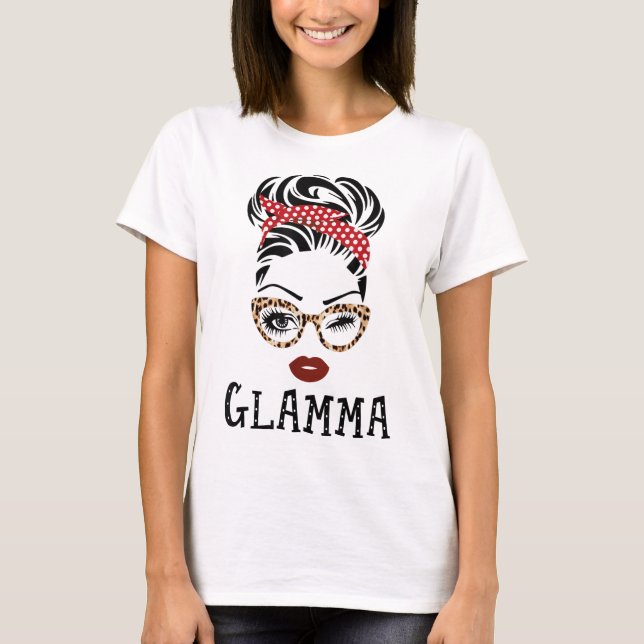 Camiseta Glamma Face Piscar os olhos Olhos Família Correspo (Frente)