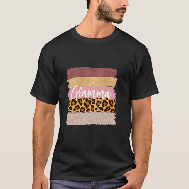 Camiseta Glamma Glam Ma Nana Leopard (Frente)