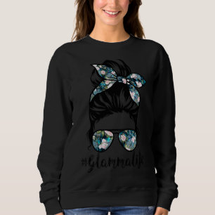 Camiseta Glamma Life Messaging Hair Bun Women Dia de as mãe