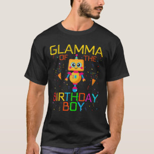 Camiseta Glamma Of The Birthday Boy Robotics Theme Family R