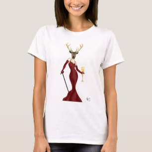 Camiseta Glamor Deer em Marsala