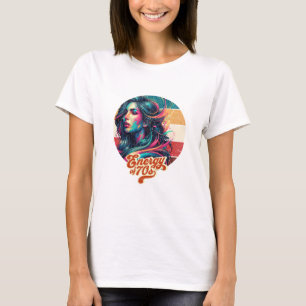 Camiseta Glamor retrô fluente