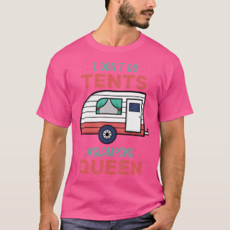 Camiseta Glamper, Rainha Luxuosa Camping Glamper Luxury Van