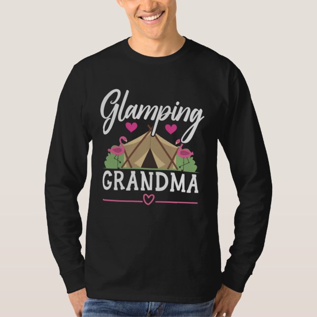Camiseta Glamping Grandma Grandmother Granny Grandparents D (Frente)