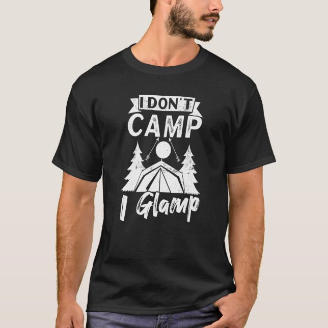 Camiseta Glamping Tent Glam Camper Glamper (Frente)