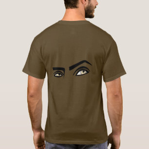 Camiseta Glança Masculina De Desenho Definida Por Castanho