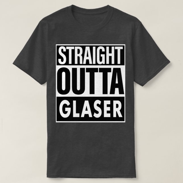 Camiseta Glaser Name Hetero Outta Glaser (Frente do Design)