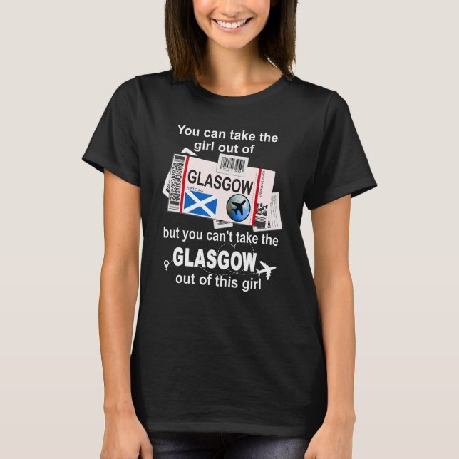 Camiseta Glasgow Boembarque Pass Glasgow Girl Glasgow (Frente)