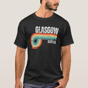 Camiseta Glasgow Escócia Cidade Retro Lembrança Vintage