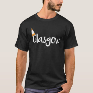 Camiseta Glasgow Scotland Orange Traffic Cone Hat