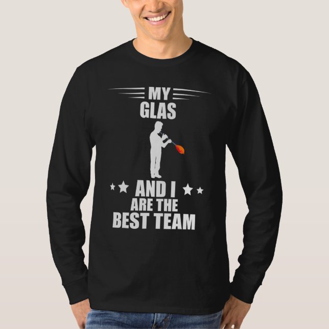 Camiseta Glassblowing Partner Glassworking Best Team Glass  (Frente)
