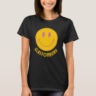 Camiseta Glastonbury Town Retro Hippie Happy Roupa