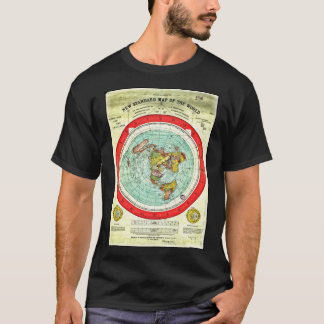 Camiseta Gleason 1892 Flat Earth Map Research Flat Earth