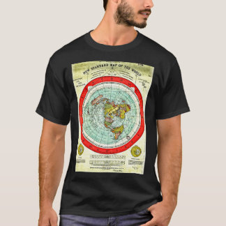 Camiseta Gleason 1892 Flat Earth Map Research Flat Earth