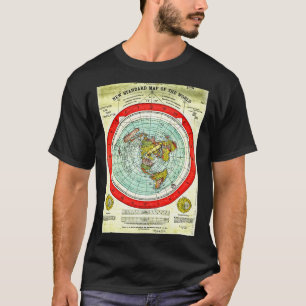 Camiseta Gleason 1892 Flat Earth Map Research Flat Earth