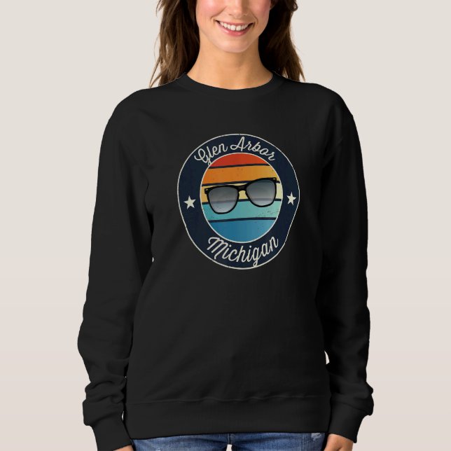 Camiseta Glen Arbor Michigan MI Vacation Souvenir Sunglasse (Frente)