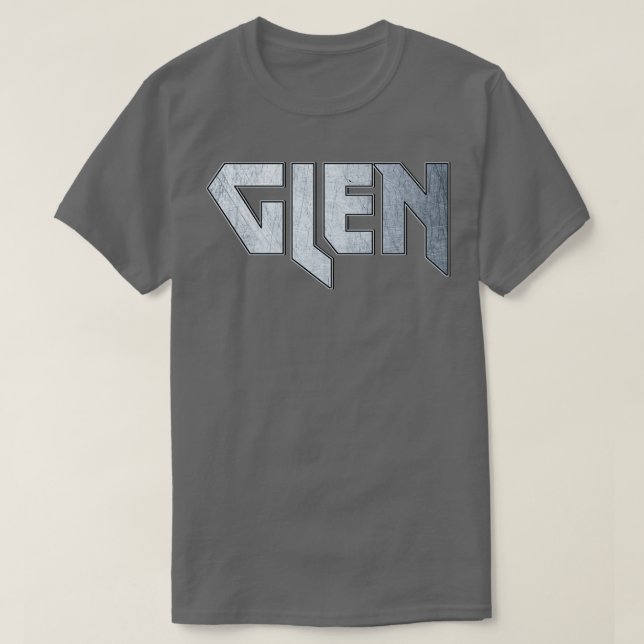 Camiseta Glen de metais pesados (Frente do Design)