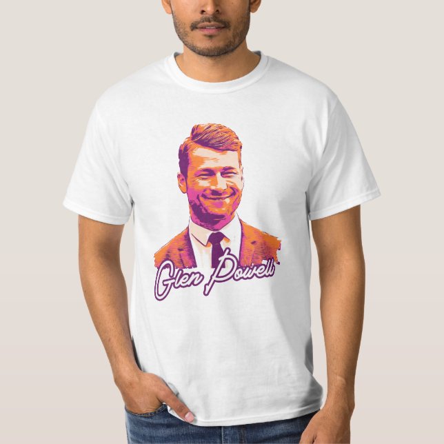 Camiseta Glen powell art (Frente)
