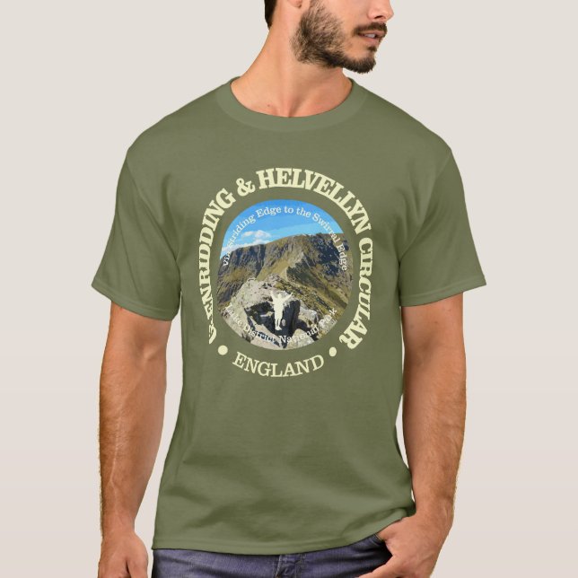 Camiseta Glenridding & Helvellyn Circular Route (rd) (Frente)