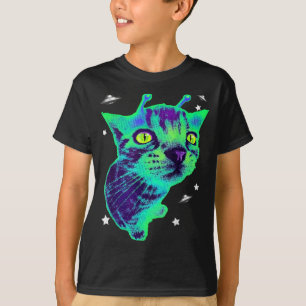 Camiseta Glerp Glorp Gato Alien Divertido Meme Gnarp Gato T