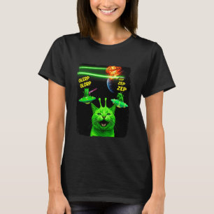 Camiseta Glerp Glorp Gato Zep Zep Alien Gato Meme Touro Ali