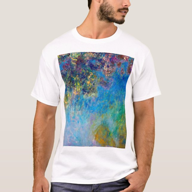 Camiseta Glicínias de Claude Monet (Frente)