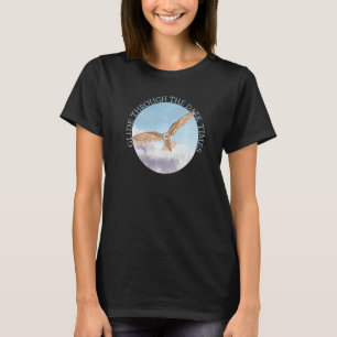 Camiseta Glide Através Da Coruja Da Tempos Escuros