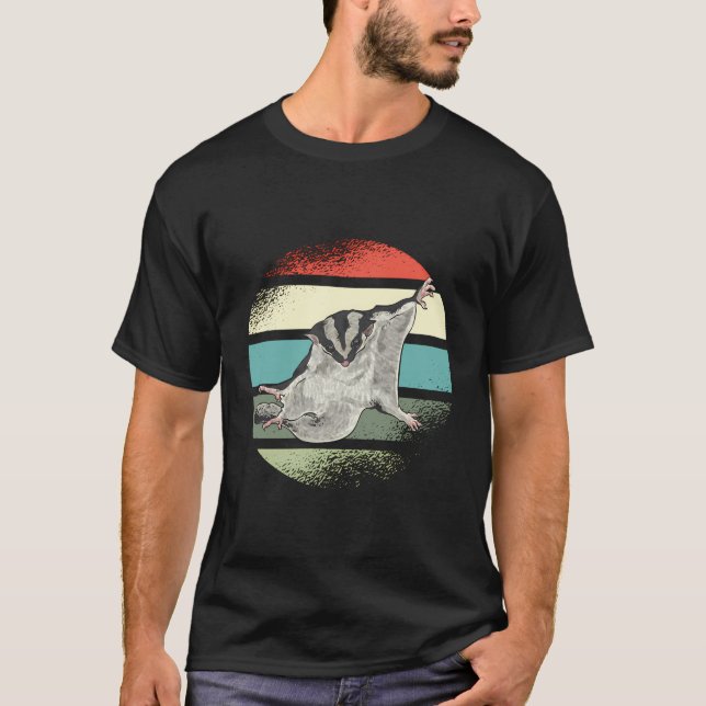 Camiseta Glider de Açúcar da Vintage Retro (Frente)