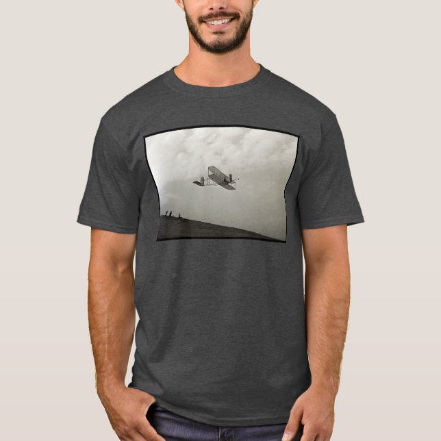 Camiseta Glider Test Flight Aviation Wright Brothers (Frente)