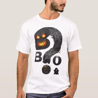Camiseta Glifo de teia de aranha do Boo Halloween