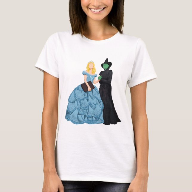 Camiseta Glinda e Elphaba - Wicked (Frente)