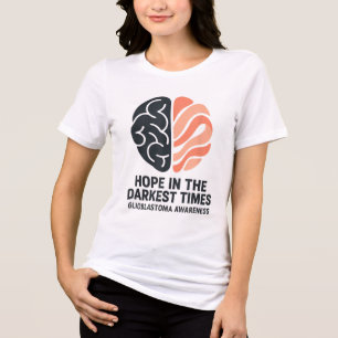 Camiseta Glioblastoma Sensibilização Cérebro Esperança Temp