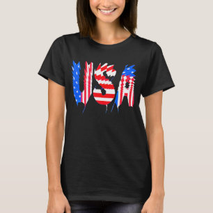 CAMISETA GLITCH AMERICANA