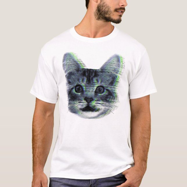 Camiseta Glitch cat (Frente)