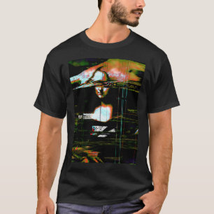 Camiseta Glitch da Mona Lisa