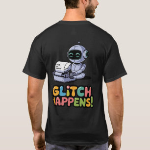 Camiseta 🤖 Glitch Do Desenvolvedor De Chatbot Engraçado Ac