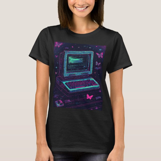 Camiseta Glitch Dream Error | Retro Y2K Tee (Frente)
