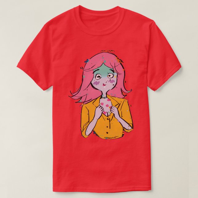 Camiseta Glitch Love (Frente do Design)