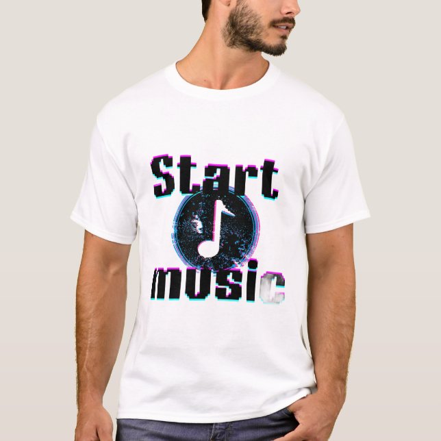 Camiseta Glitch Music (Frente)