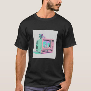 Camiseta Glitor de Ondas Anestésicas de Vaperwave Retroonda