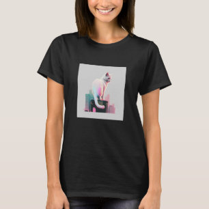 Camiseta Glitor de Ondas Anestésicas de Vaperwave Retroonda