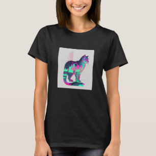 Camiseta Glitor de Ondas Anestésicas de Vaperwave Retroonda