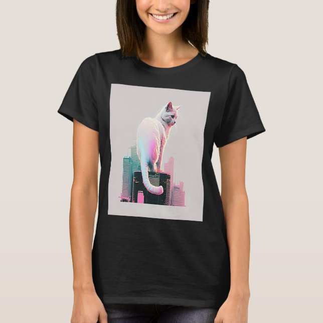 Camiseta Glitor de Ondas Anestésicas de Vaperwave Retroonda (Frente)