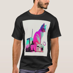 Camiseta Glitor de Ondas Anestésicas de Vaperwave Retroonda