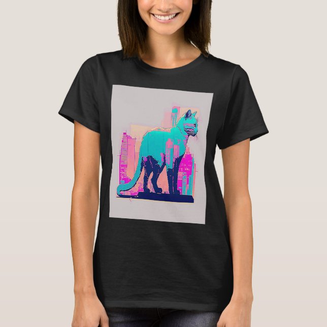 Camiseta Glitor de Ondas Anestésicas de Vaperwave Retroonda (Frente)