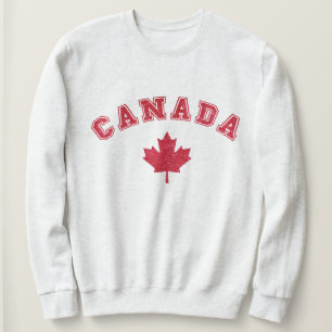 Camiseta Glitter Canada Hoodie Sweatshirt Unisex Canada Day